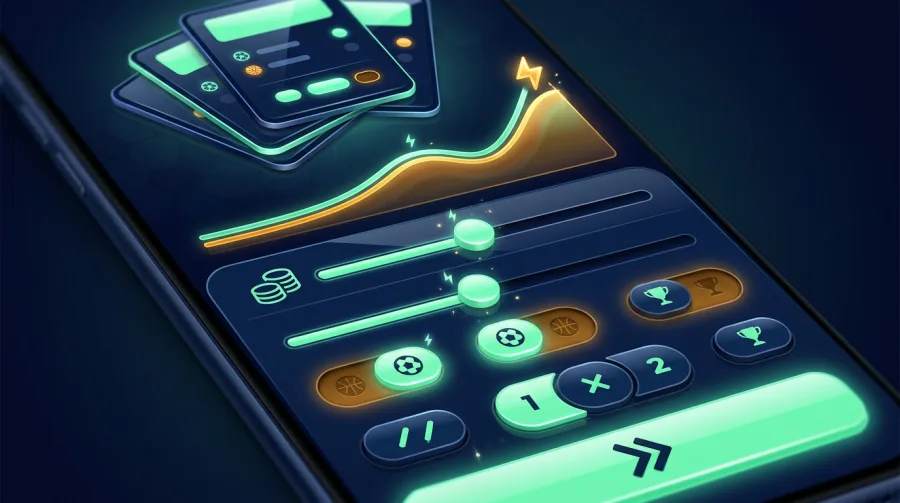 Accumulator slips and same-game multi bet builder abstract