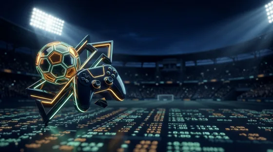 Sportsbook with football, esports and live betting in a crypto wagering theme